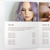 Drievoudig brochure Wilde bloemen Drieluik Kaart (Binnenzijde eerst)