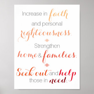 Drievoudig doel van de noodhulpmaatschappij poster