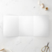 Drievoudig Fold-programma met letters Drieluik Programma (Binnen)