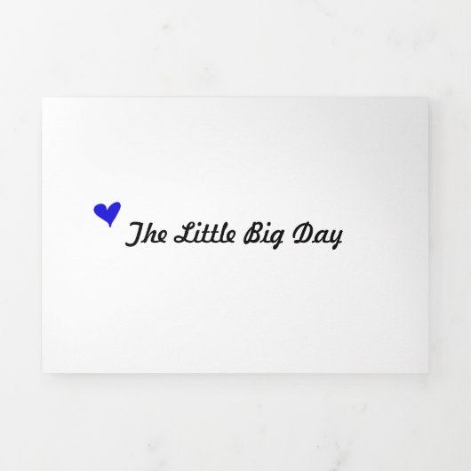 Drievoudig Fold-programma met letters Drieluik Programma (Cover)