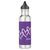Drievoudig Hart Paarse Aanpassen Waterfles (Links)