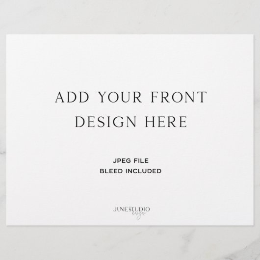 Drievoudig huwelijksprogramma 8.5x11" (Voorkant)