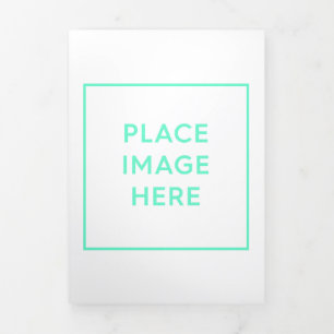 Drievoudig Letter Fold Announge Drieluik Aankondiging