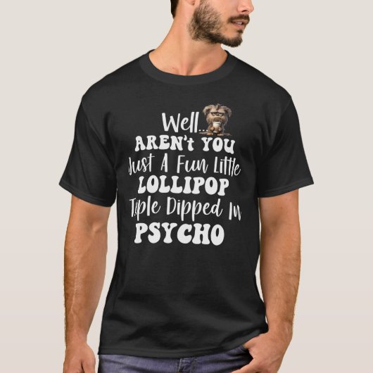 Drievoudig ondergedompeld in Psycho T-shirt (Voorkant)