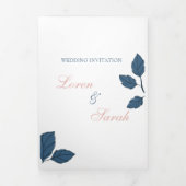 Drievoudig schrijven Vold Wedding Uitnodiging (Cover)