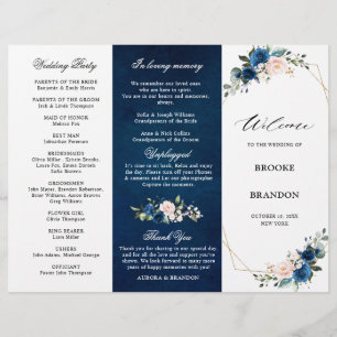 Drievoudig weddenschap tussen Navy Blue Blush Roos