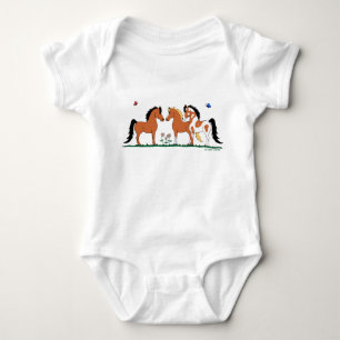 Drievoudige Baby Creeper van Amigos Horse Lover Romper