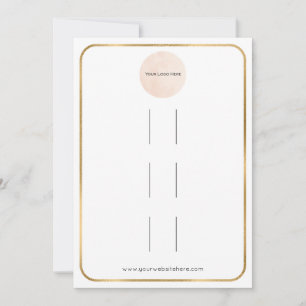 Drievoudige Bodemhaarklem Gold Foil Border Multi Bedankkaart