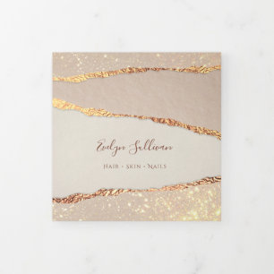 Drievoudige brochure met papieruitrijpingen voor S Drieluik Kaart