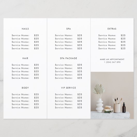 Drievoudige brochure voor aangepaste zakelijke Log (Achterkant)