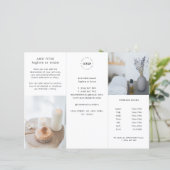 Drievoudige brochure voor aangepaste zakelijke Log (Staand voorkant)