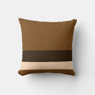 Drievoudige chocolade met scheidingslijnen kussen