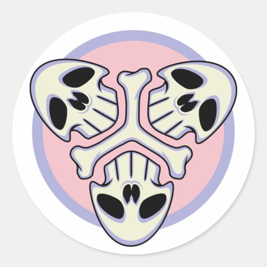 Drievoudige dood sticker (Voorkant)