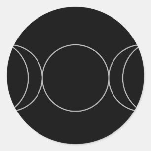 Drievoudige Godin Neopaganism.jpg Ronde Sticker
