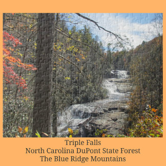 Drievoudige Herfsten North Carolina Fotografisch w Legpuzzel