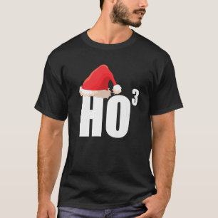 Drievoudige Ho Ho Derde Macht Wiskunde Nerdy Grapp T-shirt