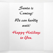 Drievoudige kaart - Kerstexcitement (Binnenkant midden)