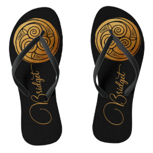 Drievoudige Keltische Knoop Swirl Mandala Geperson Teenslippers