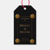 Drievoudige Keltische knoop wervelen bruiloft Cadeaulabel (Voorkant)