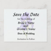 Drievoudige Paarse Iris Aankondigingskaart (Voorkant)