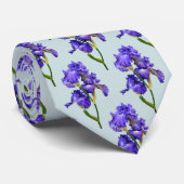 Drievoudige Paarse iris Stropdas (Opgerold)