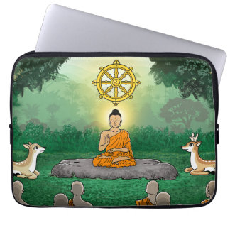 Drievoudige Pareltjes: Boeddha, Dharma, Sangha-lap Laptop Sleeve