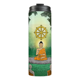 Drievoudige Pareltjes: Boeddha, Dharma, Sangha Tum Thermosbeker
