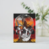 Drievoudige schedeltijden briefkaart (Staand voorkant)