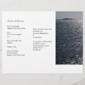 Drievoudige zeelandschaps-herdenkingsdienst-progra (Achterkant)