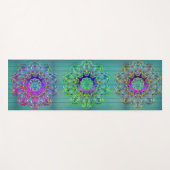 Drievoudige zeshoek mandala magische yogamat (Voorkant (horizontaal))