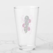 Drievoudige zwarte dag van de dode schedels roze r glas (Achterkant)