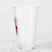 Drievoudige zwarte dag van de dode schedels roze r glas (Links)