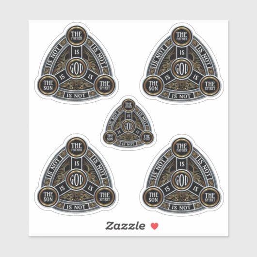 Drievuldigheid De Vader, de Zoon en de Heilige Gee Sticker (Vel)