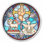 Drievuldigheid De Vader, de Zoon en Heilige Geest  Sticker (Voorkant)