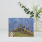 Drievuldigheidskerk Stepantsminda Kazbegi Georgia Briefkaart (Staand voorkant)