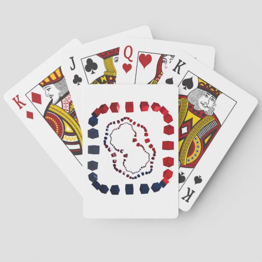 Driewegs afspeelkaarten pokerkaarten (Achterkant)