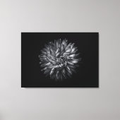 Driewerende bloemen in zwart-wit 20 canvas afdruk (Voorkant)