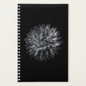 Driewerende bloemen in zwart-wit 20 planner (Voorkant)