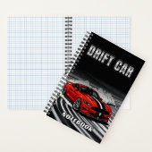 Drift Auto Rood Notitieboek Cover (Binnen)