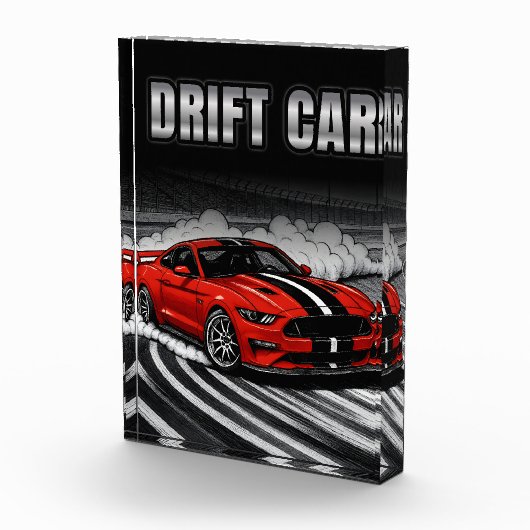 Drift Auto Rood Spier Fotoblokken (Rechts)