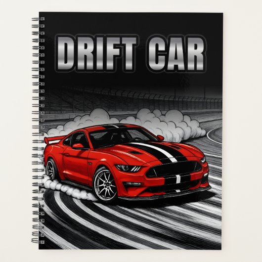 Drift Auto Rood Spier Planner (Voorkant)