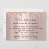 Drift Black Spark Wedding Bridal Roos Gold Kaart (Achterkant)