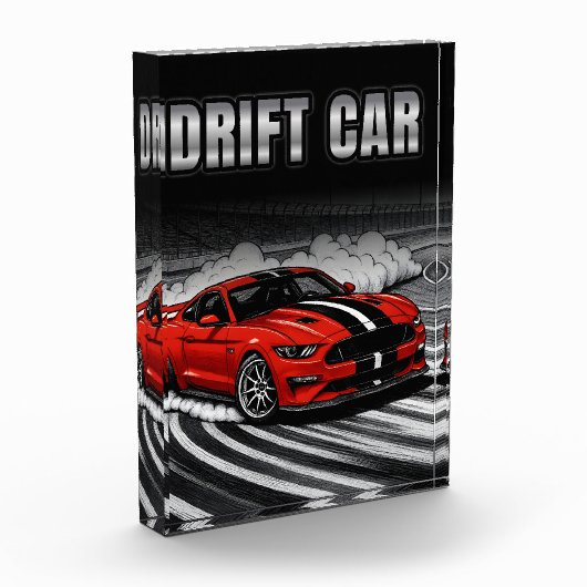 Drift Car Red Muscle Fotoblokken (Links)
