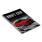 Drift Car Red Muscle Notebook Notitieboek (Rechterzijde)