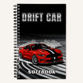Drift Car Red Notebook Cover Notitieboek (Voorkant)