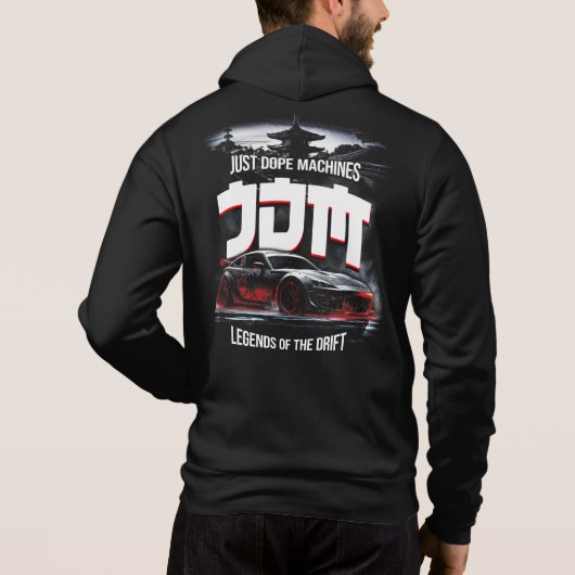 Drift JDM Just Dope Machines Legends of the Drift Hoodie (Achterkant)
