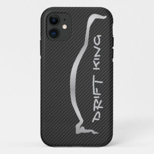 "Drift King" Evolution X Grey Silhouette iPhone 11 Hoesje