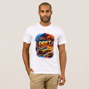 Drift King – Ontwerp voor vuur kunst van een racea T-shirt
