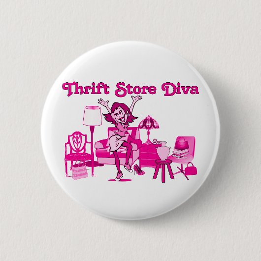 Drift Store Diva Round Ronde Button 5,7 Cm (Voorkant)