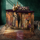 Driftige Boho Vogel & Vogelkooi Patchwork Kunst Tissuepapier